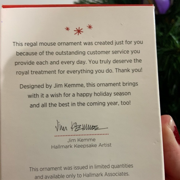 4 for $20 Royal Treatment Hallmark Associate Gift King Mouse Keepsake Ornament - Picture 9 of 13